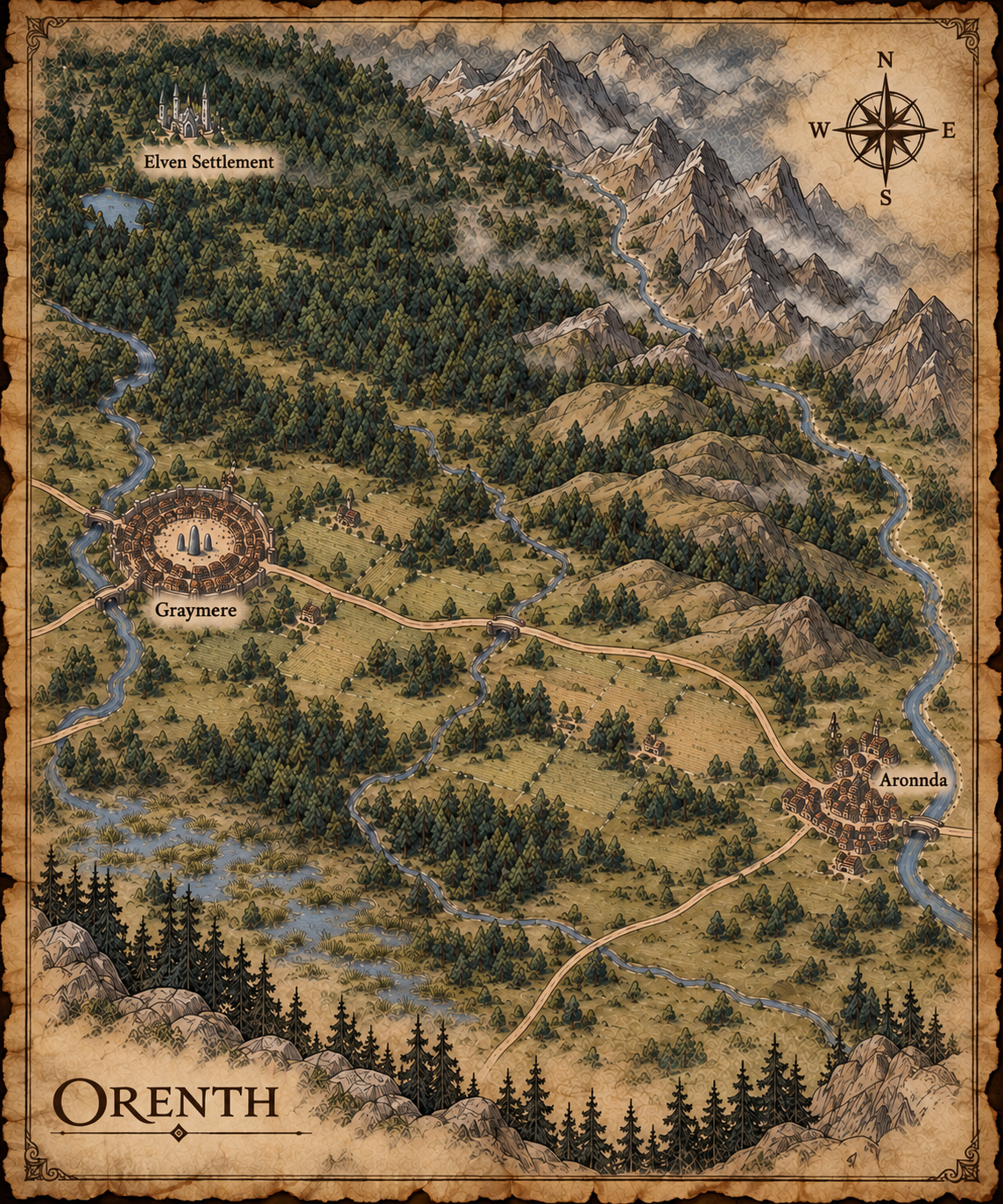 Map of Orenth
